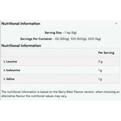 Myprotien BCAA 157 Serving